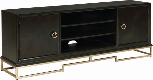 Coaster® Corliss Americano and Rose Brass TV Console-0
