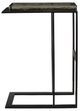 Uttermost® Soma Glass Top Accent Table with Black Frame-4
