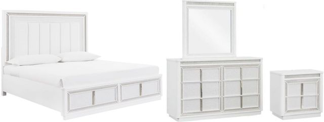 Signature Design by Ashley® Chalanna 4-Piece White Queen Bedroom Set-0