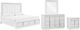 Signature Design by Ashley® Chalanna 4-Piece White Queen Bedroom Set-0