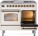 Ilve® Nostalgie II Series 40" Antique White Pro Style Dual Fuel Range-3