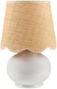 Surya Stella Glazed White Table Lamp-0