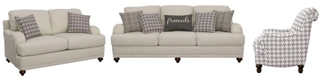 Coaster® Glenn 3-Piece Light Gray Living Room Set-0