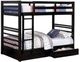 Furniture of America® California Black Twin/Twin Bunk Bed-0