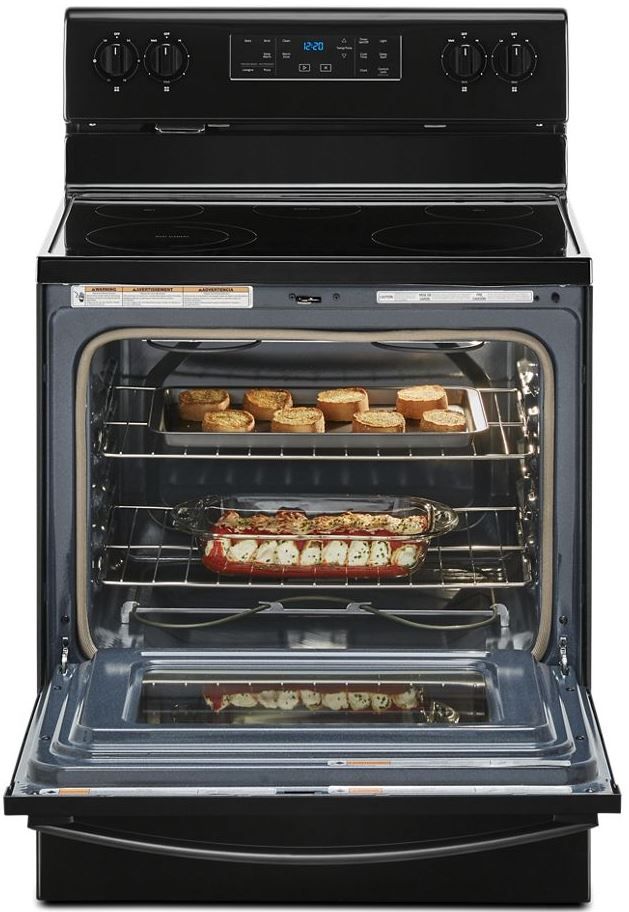 Whirlpool® 30" Black Freestanding Electric Range-2