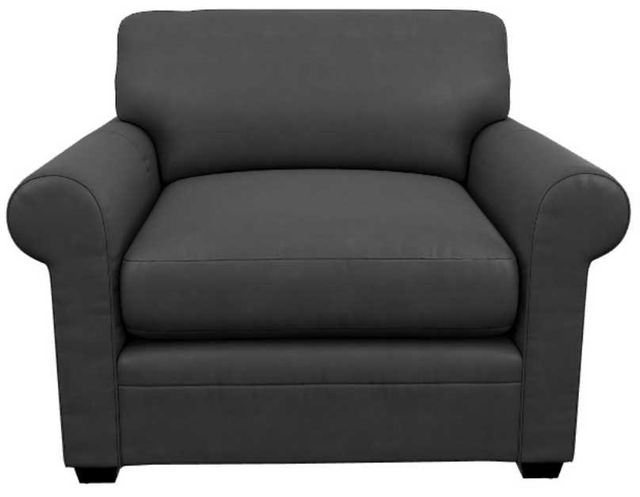 La-Z-Boy® Olson Navy Leather Twin Sleep Chair-1