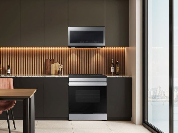 Samsung Over The Range Microwave Samsung 2.1 Cu. Ft. Fingerprint Resistant Stainless Steel Over The Range Microwave