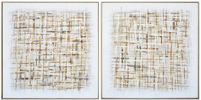 Crestview Collection Avalon 2-Piece Style 2 Wall Art Set-0