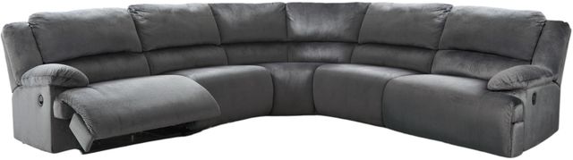 Signature Design by Ashley® Clonmel 5-Piece Charcoal Manual Reclining Sectional-0