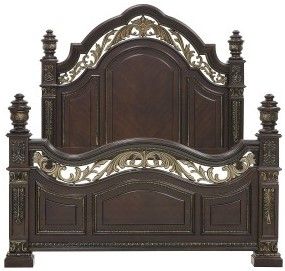 Mazin Furniture Catalonia Cherry Eastern King Bed-0
