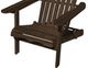 Furniture of America® Elk Weathered Gray Wooden Outdoor Adirondack Chair-1