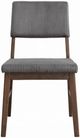 ACME Furniture Seda 2-Piece Gray/Walnut Upholstered Dining Side Chair Set-3