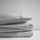 Olliix by Clean Spaces Allergen Barrier Light Gray California King 300 Thread Count Cotton Sheet Set-1