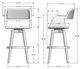 Amisco Customizable Joshua Swivel Bar Stool-1