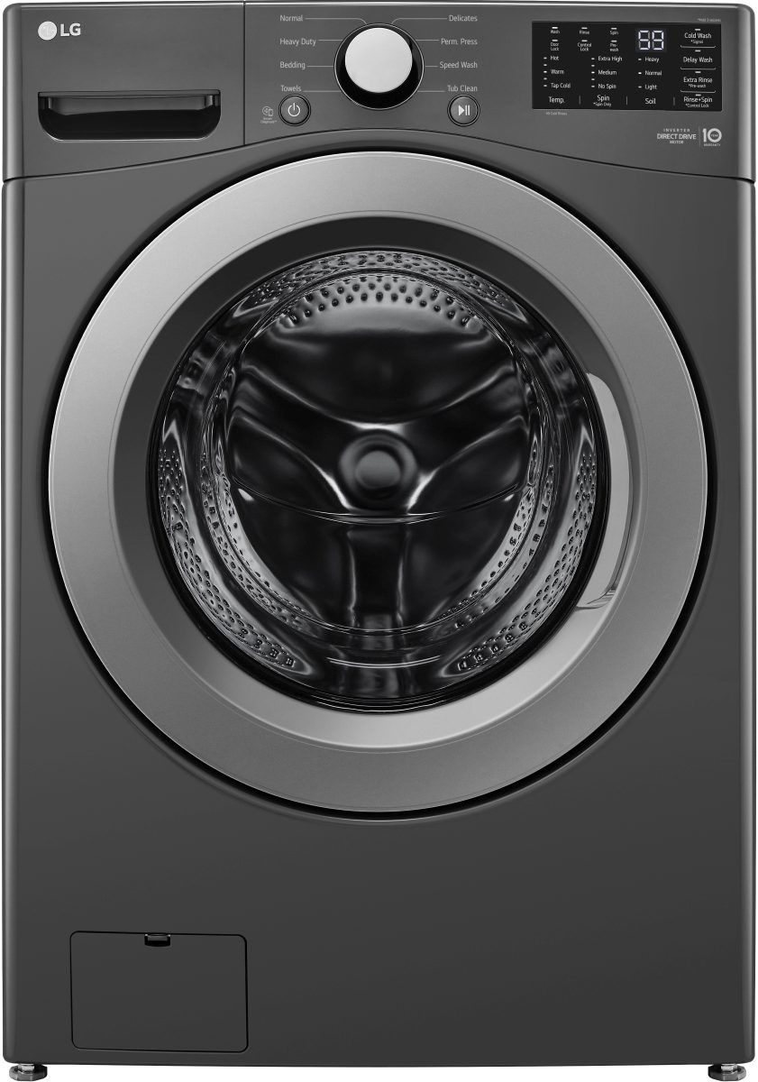 LG 5.0 Cu. Ft. Middle Black Front Load Washer