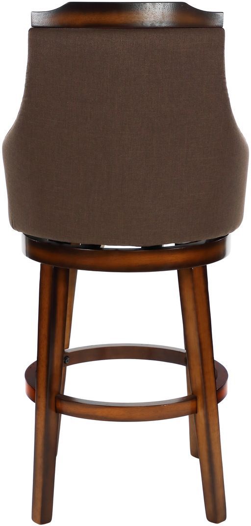 Mazin Furniture Bayshore Chocolate Swivel Bar Chair-3