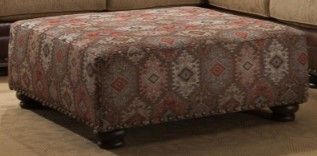Albany Industries Sublime Treasure/Texas Canyon/Yellowstone Chocolate Cocktail Ottoman-0
