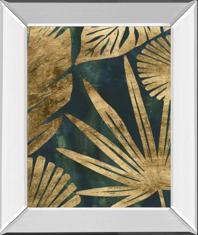 Classy Art Emerald Jungle I by June Erica Vess Mirror Framed Wall Art-0