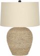 Monarch Specialties Inc. 25"H Beige Rattan Table Lamp-0