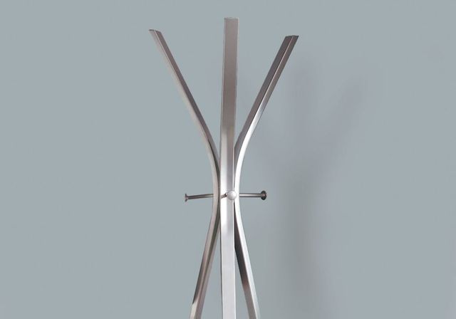 Monarch Specialties Inc. 72" Silver Metal Coat rack-3