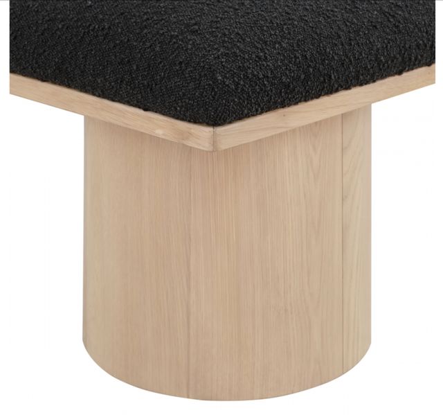 Meridian Furniture Pavilion 5-Piece Black/Natural 90" Modular Bench Set-2