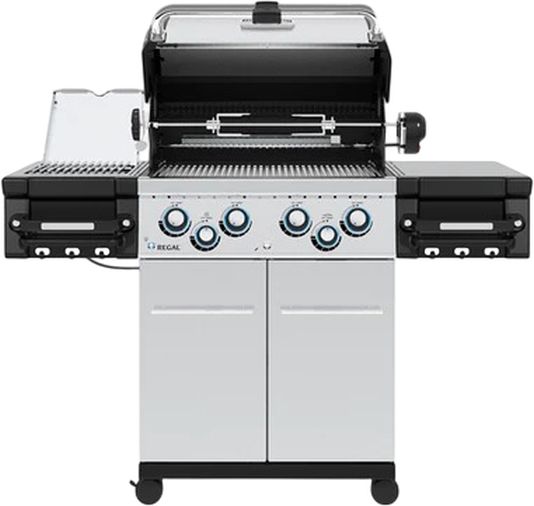 Broil King® Regal S 490 PRO 4-Burner Stainless Steel Freestanding Natural Gas Grill-1