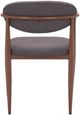 Zuo® Modern Zens 2-Piece Truffle Gray/Walnut Dining Arm Chair Set-4