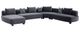 VIG Furniture Divani Casa Bayou 4-Piece Gray Left-Arm Facing Sectional and Chaise-0