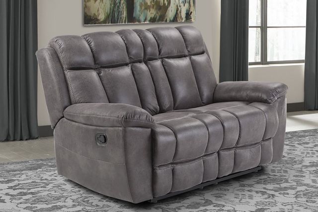 Parker House® Goliath Arizona Gray Manual Reclining Loveseat-4
