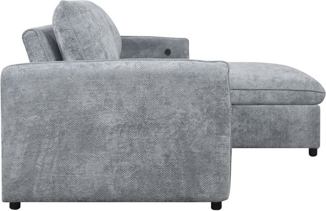 New Classic® Home Furnishings Finn 2-Piece Gray Left-Arm Facing Sectional Sofa Chaise-3