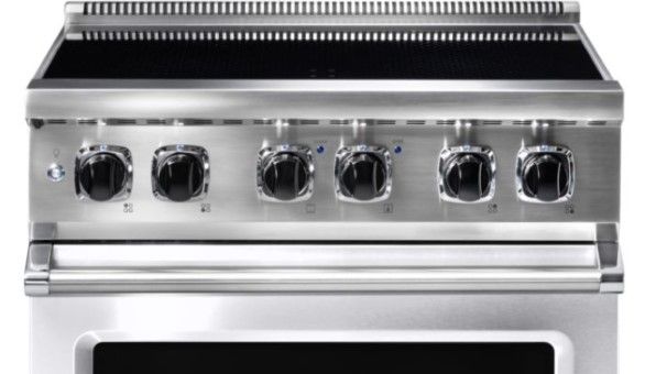 Viking® White 30" Freestanding Induction Range-1