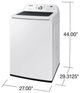 Samsung 4.4 Cu. Ft. White ActiveWave™ Agitator Top Load Washer-2