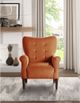 Mazin Furniture Kyrie Orange Upholstered Accent Chair-4