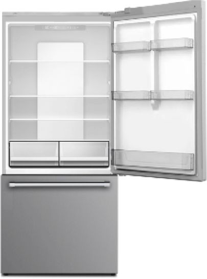Vitara 30 in. 17.6 Cu. Ft. Stainless Steel Look Bottom Freezer Refrigerator -1