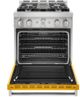KitchenAid® 30" Yellow Pepper Smart Pro Style Gas Range-1