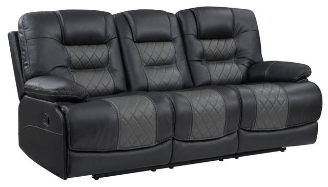 Homelegance® Fabian Dark Gray/Gray Reclining Sofa-0