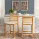 Powell® Beaux 2-Piece Natural Cane Counter Stool-1