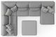 Jackson Furniture Titan 4-Piece Moonstruck Right Side Facing U-Shape Chaise Sectional-4