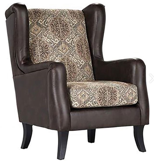 Coaster® Elmbrook Brown Upholstered Wingback Accent Club Chair -0