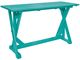 C R Plastics Harvest 72" Turquoise Bar Table-0