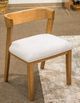 Signature Design by Ashley® Cladian Light Brown/White Dining Side Chair-1