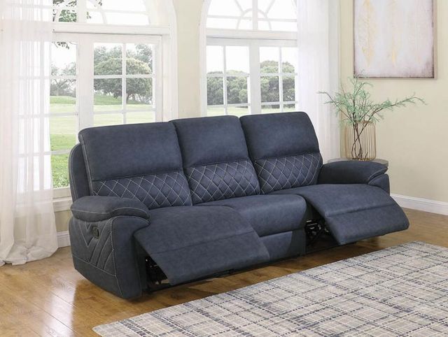 Coaster® Variel 3-Piece Blue Motion Sofa-2