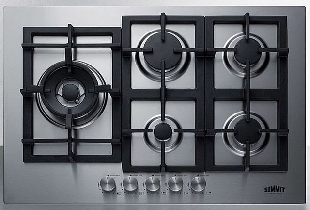 Summit® 30" Stainless Steel Natural Gas Cooktop-0