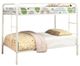 Furniture of America® Rainbow White Twin/Twin Bunk Bed-0