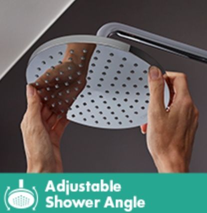 Hansgrohe Vernis Blend Matte Black 1.75 GPM Showerhead-4