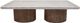 International Furniture Direct Sahara Brown Caramel/Light Cream Deluxe Cocktail Table-0