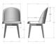 Amisco Customizable Zaina 22'' Dining Side Chair-1