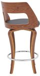 Armen Living Grady Gray 26" Swivel Counter Stool-2