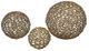 A & B Home 3-Piece Gold Chain Decorative Spheres Set-2