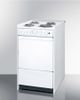 Summit® 20" White Slide-In Electric Range-2